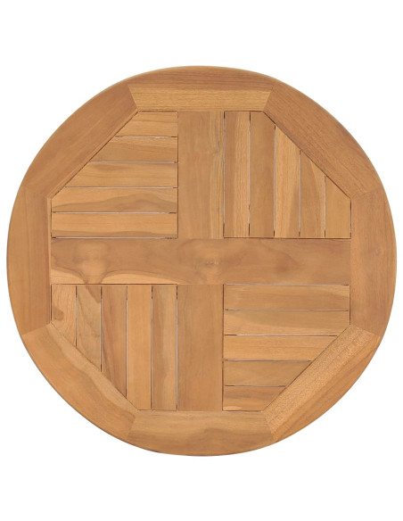 Tavolino da Bistrot Ø60x60 cm in Massello di Teak