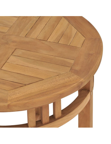 Tavolino da Bistrot Ø60x60 cm in Massello di Teak