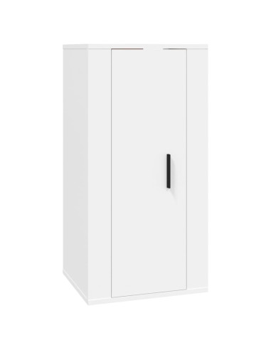 Set di Mobili Porta TV 6 pz Bianco in Legno Multistrato
