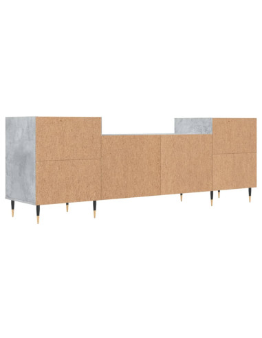 Mobile per TV Grigio Cemento 160x35x55 cm Legno Multistrato