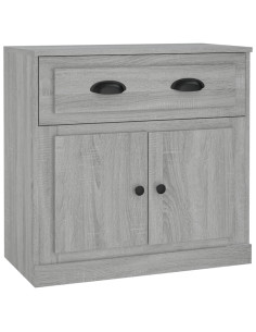 Credenza Grigio Sonoma 70x35,5x67,5 cm in Legno Multistrato