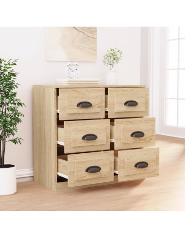 Credenza Rovere Sonoma 70x35,5x67,5 cm in Legno Multistrato