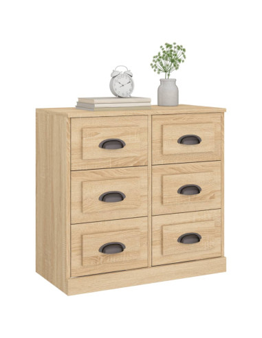 Credenza Rovere Sonoma 70x35,5x67,5 cm in Legno Multistrato