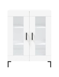 Credenza Bianca 69,5x34x180 cm in Legno Multistrato 2