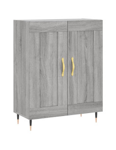 Credenza Grigio Sonoma 69,5x34x180 cm in Legno Multistrato