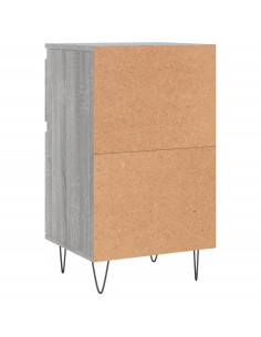 Credenza Grigio Sonoma 40x35x70 cm in Legno Multistrato 2