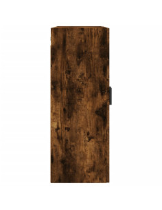 Mobile a Parete Rovere Fumo 69,5x34x90 cm 2