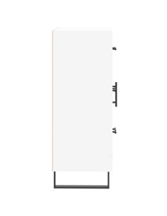Credenza Bianca 69,5x34x90 cm in Legno Multistrato