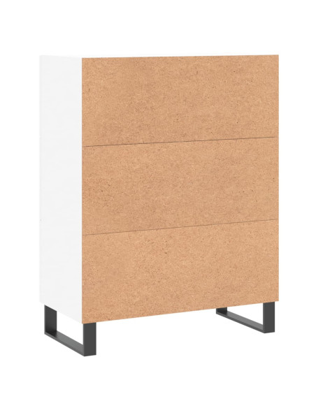 Credenza Bianca 69,5x34x90 cm in Legno Multistrato