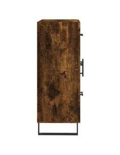 Credenza Rovere Fumo 69,5x34x90 cm in Legno Multistrato