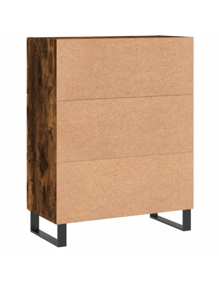 Credenza Rovere Fumo 69,5x34x90 cm in Legno Multistrato