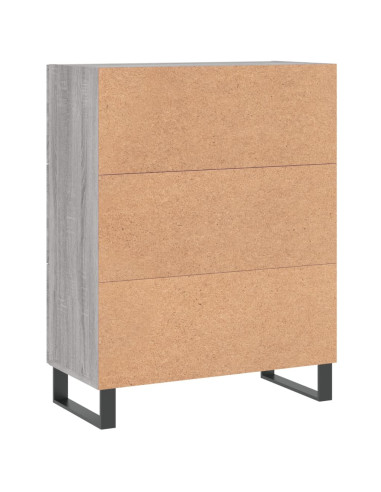 Credenza Grigio Sonoma 69,5x34x90 cm in Legno Multistrato