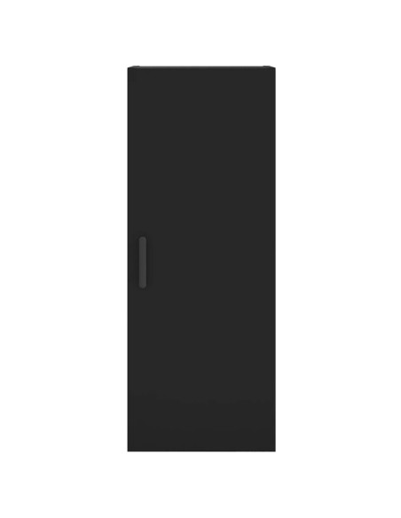 Mobile a Parete Nero 34,5x34x90 cm