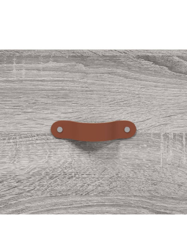 Credenza Grigio Sonoma 69,5x34x180 cm in Legno Multistrato