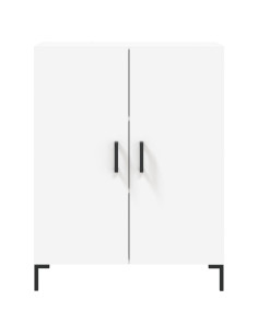 Credenza Bianca 69,5x34x180 cm in Legno Multistrato 2