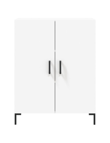 Credenza Bianca 69,5x34x180 cm in Legno Multistrato