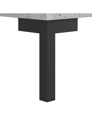 Credenza Grigio Cemento 69,5x34x180 cm in Legno Multistrato