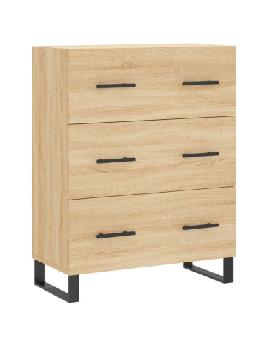 Credenza Rovere Sonoma 69,5x34x180 cm in Legno Multistrato