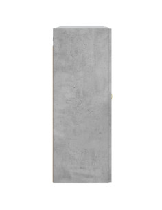 Mobile a Parete Grigio Cemento 69,5x34x90 cm Legno Multistrato 2