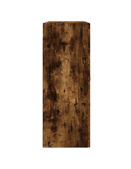 Armadietti a Parete 2 pz Rovere Fumo in Legno Multistrato