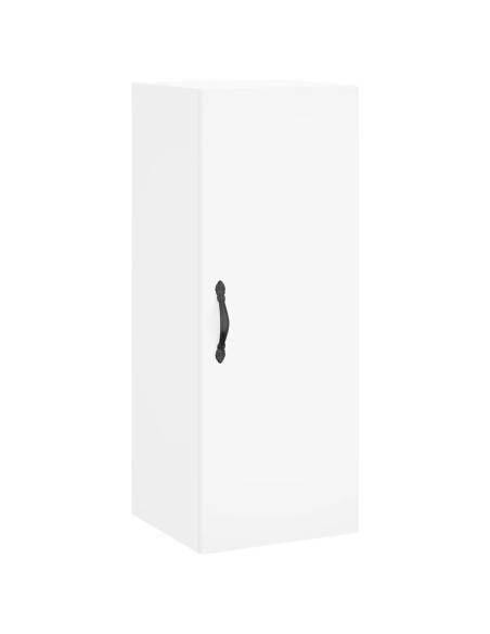 Credenza Bianca 34,5x34x180 cm in Legno Multistrato