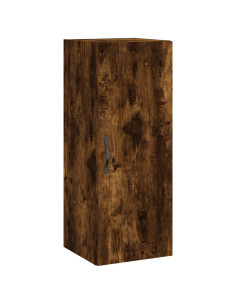 Credenza Rovere Fumo 34,5x34x180 cm in Legno Multistrato