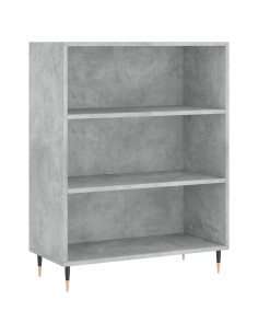Credenza Grigio Cemento 69,5x34x180 cm in Legno Multistrato