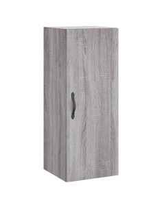 Credenza Grigio Sonoma 34,5x34x180 cm in Legno Multistrato