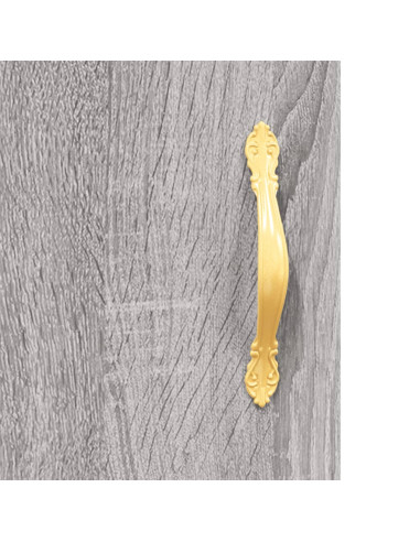 Credenza Grigio Sonoma 69,5x34x180 cm in Legno Multistrato