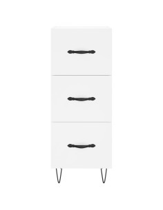 Credenza Bianca 34,5x34x180 cm in Legno Multistrato 2