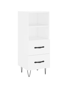 Credenza Bianca 34,5x34x180 cm in Legno Multistrato