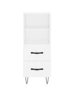 Credenza Bianca 34,5x34x180 cm in Legno Multistrato 2