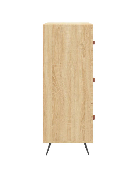 Cassettiera Rovere Sonoma 69,5x34x90 cm in Legno Multistrato