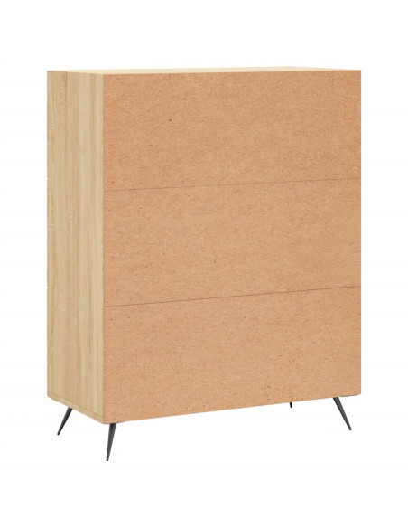 Cassettiera Rovere Sonoma 69,5x34x90 cm in Legno Multistrato