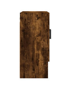 Armadietto a Muro Rovere Fumo 60x31x70 cm in Legno Multistrato