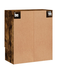 Armadietto a Muro Rovere Fumo 60x31x70 cm in Legno Multistrato 2