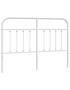 Testiera in Metallo Bianco 135 cm