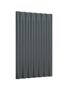 Pannelli Tetto 36pz Acciaio Verniciato Polvere 60x36 Antracite 2