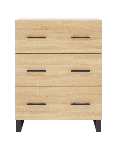 Credenza Rovere Sonoma 69,5x34x180 cm in Legno Multistrato