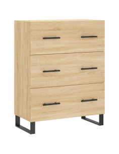 Credenza Rovere Sonoma 69,5x34x180 cm in Legno Multistrato