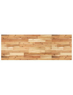 Piano Tavolo Rettangolare 160x50x2cm Legno Massello di Acacia