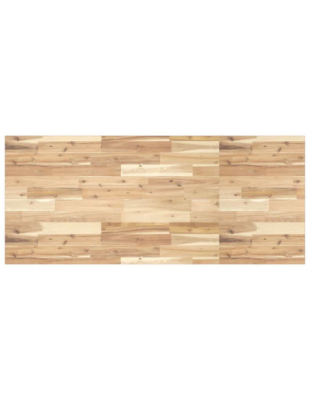 Piano Tavolo Rettangolare 140x60x2cm Legno Massello di Acacia