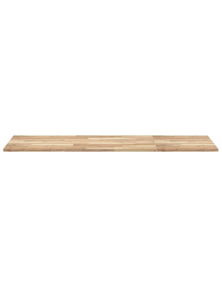 Piano Tavolo Rettangolare 140x60x2cm Legno Massello di Acacia