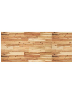 Piano Tavolo Rettangolare 120x60x2cm Legno Massello di Acacia