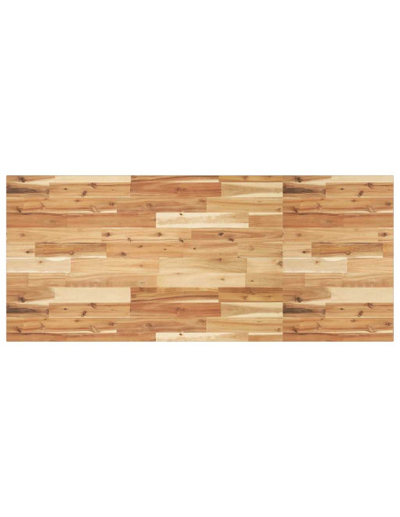 Piano Tavolo Rettangolare 120x60x2cm Legno Massello di Acacia