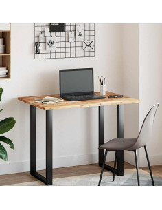 Piano Tavolo Rettangolare 120x70x2cm Legno Massello di Acacia 2