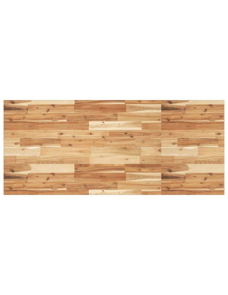 Piano Tavolo Rettangolare 140x60x2cm Legno Massello di Acacia