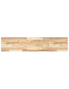 Piano per Tavolo 140x30x2cm Rettangolare Legno Massello Acacia