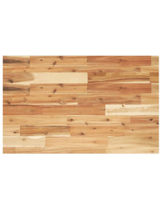Piano Tavolo Rettangolare 100x50x2cm Legno Massello di Acacia