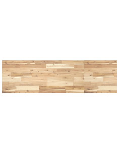 Piano per Tavolo 120x40x2cm Rettangolare Legno Massello Acacia